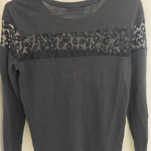 Sandro long sleeved sheer panel tshirt - Picture 2 of 2